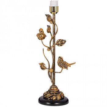 Настольная лампа интерьерная BOGACHO 35068 Каштан, цв. к. Амбер(Бр) Vintage Бронза
